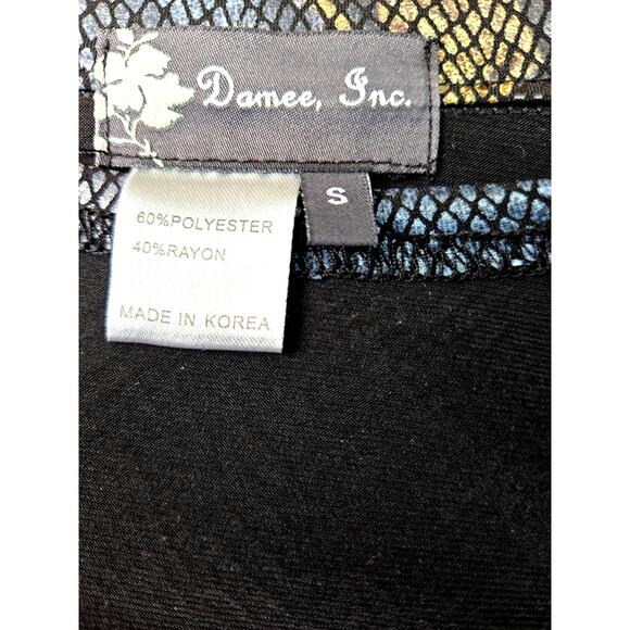 Womens 2 piece blazer size S small misses 4 6 suit coat snake print brown - Picture 5 of 9